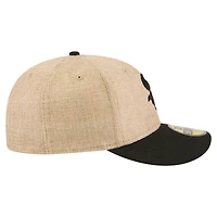 Men's New Era  Natural/Black Chicago White Sox Twine 59FIFTY Fitted Hat