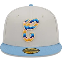 Men's New Era Natural Chicago White Sox Beach Front 59FIFTY Fitted Hat