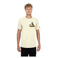 Men's New Era Natural Chicago White Sox Dia de los Muertos Sugar Skull T-Shirt
