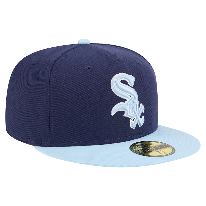 Men's New Era Navy/Light Blue Chicago White Sox Color Pack 2-Tone 59FIFTY Fitted Hat
