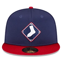 Men's New Era  Navy Chicago White Sox 2025 Batting Practice 59FIFTY Fitted Hat