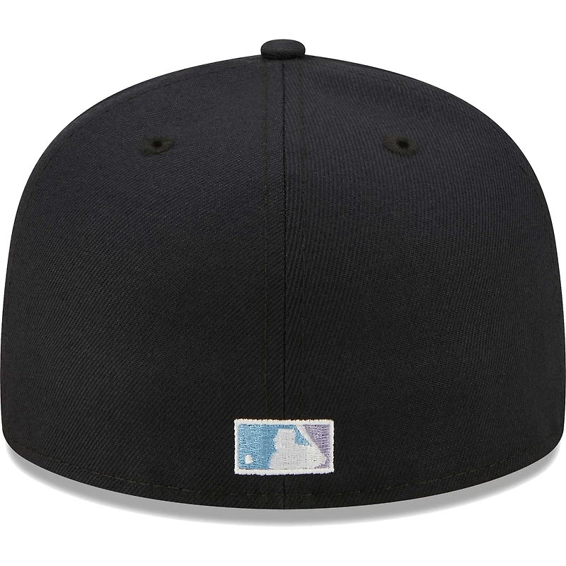 Men's New Era Navy Chicago White Sox 50th Anniversary 1983 MLB All-Star Game Lavender Undervisor 59FIFTY Fitted Hat