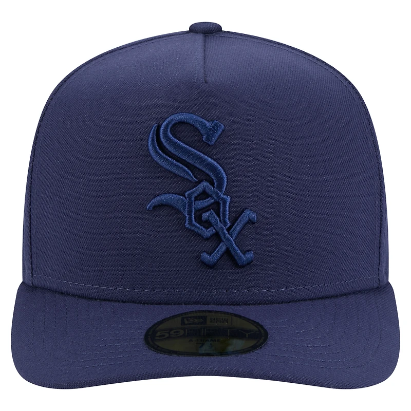 Men's New Era Navy Chicago White Sox Color Pack A-Frame 59FIFTY Fitted Hat