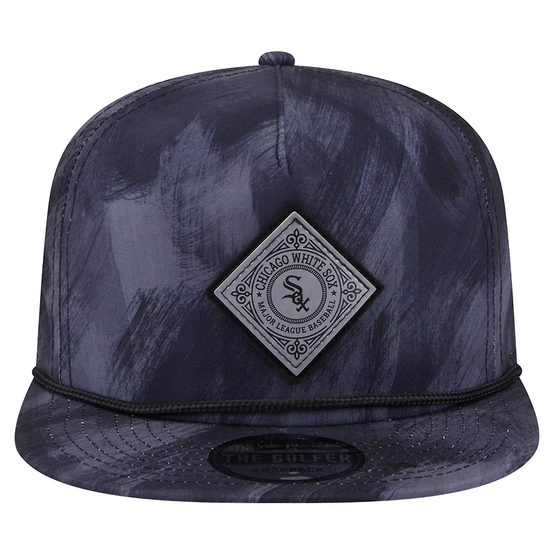 Men's New Era Navy Chicago White Sox Printed Golfer Snapback Hat