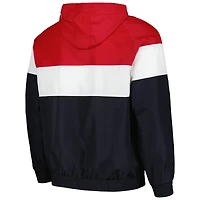 Veste coupe-vent à capuche quart de zip New Era Chicago White Sox Ripstop Raglan pour hommes