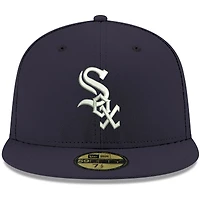 Casquette ajustée 59FIFTY blanche avec logo Chicago White Sox New Era pour homme