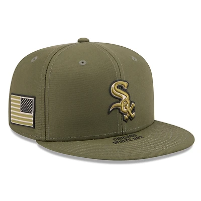 Men's New Era Olive Chicago White Sox 2026 Armed Forces Day 59FIFTY Fitted Hat