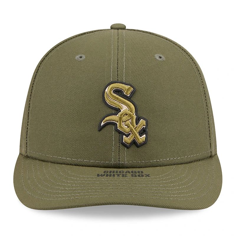 Casquette ajustée New Era 59FIFTY pour homme, couleur olive, Chicago White Sox, édition spéciale 2026 Journée des forces armées.