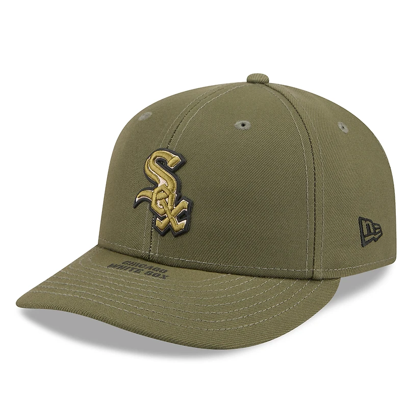 Men's New Era Olive Chicago White Sox 2026 Armed Forces Day Low Profile 59FIFTY Fitted Hat