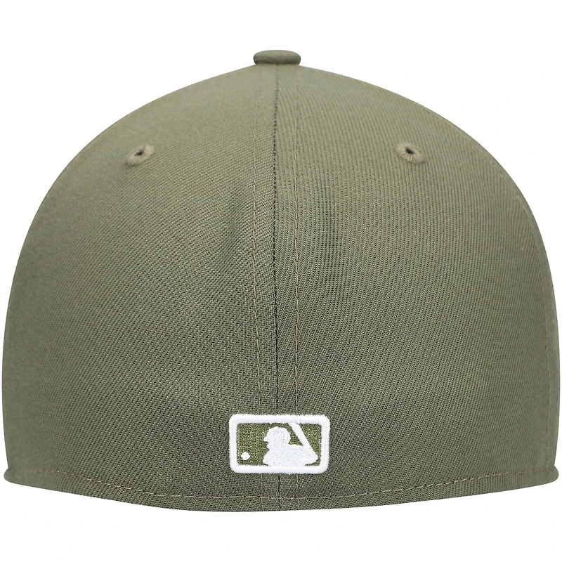 Casquette ajustée 59FIFTY blanche avec logo Chicago White Sox New Era pour homme