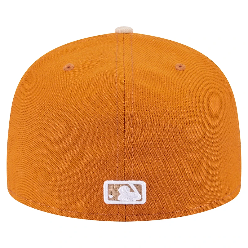 Men's New Era /Light Beige Chicago White Sox Two-Tone Color Pack A-Frame 59FIFTY Fitted Hat