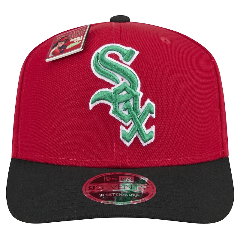 Men's New Era Red/Black Chicago White Sox 2024 Big League Chew Flavor Pack 9SEVENTY Adjustable Hat