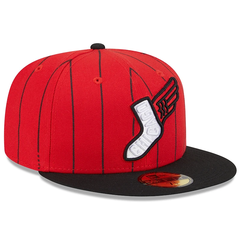 Casquette ajustée New Era 59FIFTY City Connect 2025 rouge/noir des Chicago White Sox pour homme