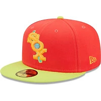 Men's New Era Red/Neon Green Chicago White Sox  Lava Highlighter Combo 59FIFTY Fitted Hat