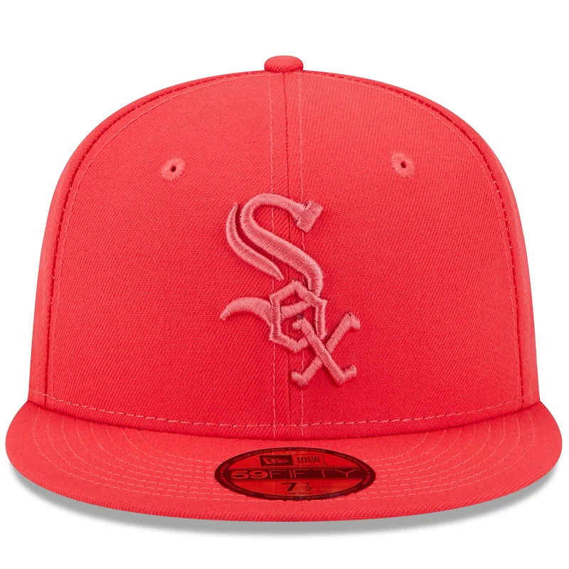 Casquette ajustée New Era Chicago White Sox 2023 Spring Color Basic 59FIFTY pour homme, rouge