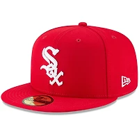 Men's New Era Red Chicago White Sox Fashion Color Basic 59FIFTY Fitted Hat