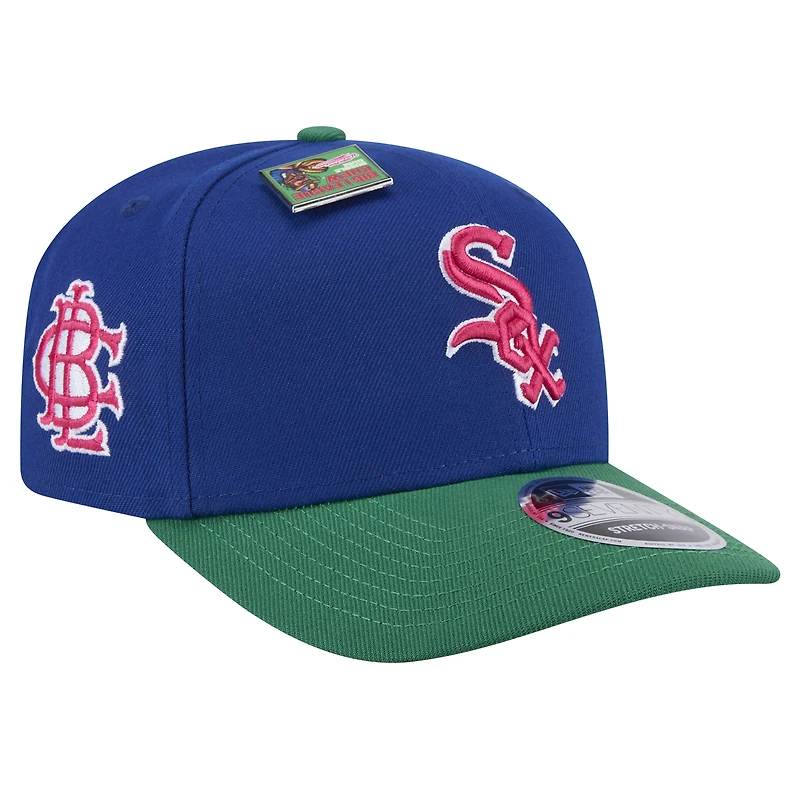 Men's New Era Royal/Green Chicago White Sox 2024 Big League Chew Flavor Pack 9SEVENTY Adjustable Hat