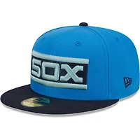 Casquette ajustée 59FIFTY Royal Chicago White Sox New Era pour homme