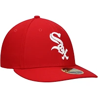 Men's New Era Scarlet Chicago White Sox Low Profile 59FIFTY Fitted Hat