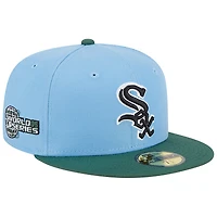 Casquette ajustée 59FIFTY des Chicago White Sox 2005 World Series New Era bleu ciel/cilantro pour homme