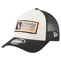 Casquette New Era 9FORTY pour homme, motif A-Frame, pierre/noir, Chicago White Sox