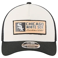 Casquette New Era 9FORTY pour homme, motif A-Frame, pierre/noir, Chicago White Sox