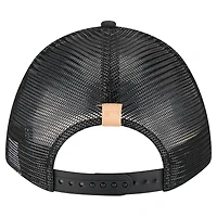 Men's New Era Stone/Black Chicago White Sox Text A-Frame Trucker 9FORTY Hat