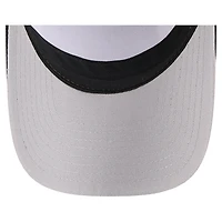 Men's New Era Stone/Black Chicago White Sox Text A-Frame Trucker 9FORTY Hat