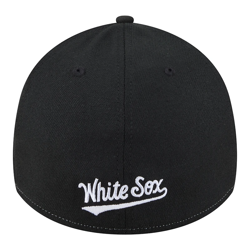 Men's New Era Stone Chicago White Sox 2026 Spring Training Fan Pack Gradient 39THIRTY Flex Hat