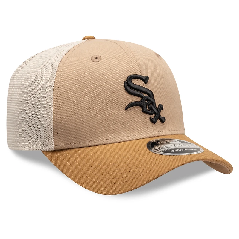 Men's New Era Stone Chicago White Sox 9SEVENTY Trucker Adjustable Hat
