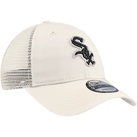 Men's New Era Stone Chicago White Sox Game Day 9TWENTY Adjustable Trucker Hat