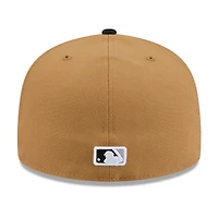 Men's New Era Tan Chicago White Sox Fruit Sticker 59FIFTY Fitted Hat
