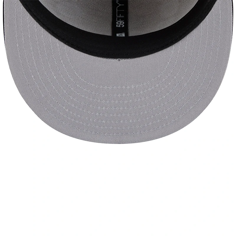 Casquette ajustée New Era 59FIFTY pour homme, beige, Chicago White Sox, motif fruit.