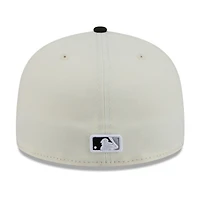 Men's New Era White/Black Chicago White Sox Blossom 59FIFTY Fitted Hat