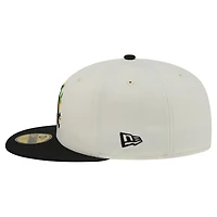 Men's New Era White/Black Chicago White Sox Blossom 59FIFTY Fitted Hat