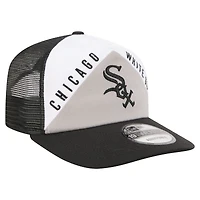 Men's New Era White/Black Chicago White Sox Retro Cut 19TWENTY Adjustable Trucker Hat
