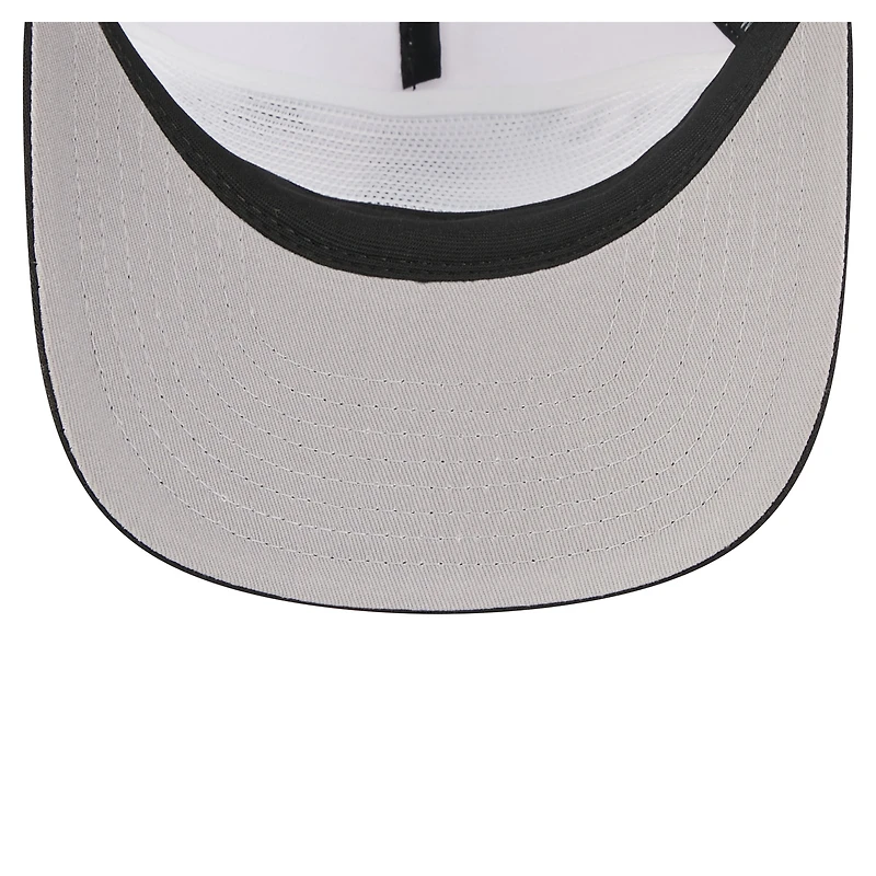 Men's New Era White/Black Chicago White Sox Retro Cut 19TWENTY Adjustable Trucker Hat