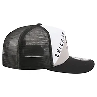 Men's New Era White/Black Chicago White Sox Retro Cut 19TWENTY Adjustable Trucker Hat