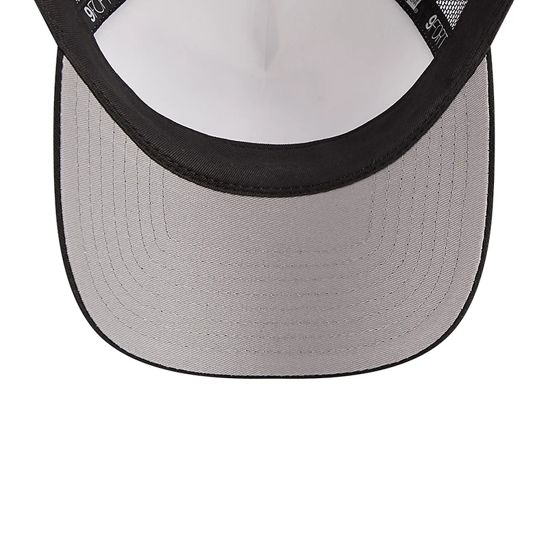 Casquette ajustable 9FORTY Stacked A-Frame Trucker 9FORTY des Chicago White Sox New Era pour hommes, blanc/noir