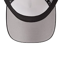 Casquette ajustable 9FORTY Stacked A-Frame Trucker 9FORTY des Chicago White Sox New Era pour hommes, blanc/noir