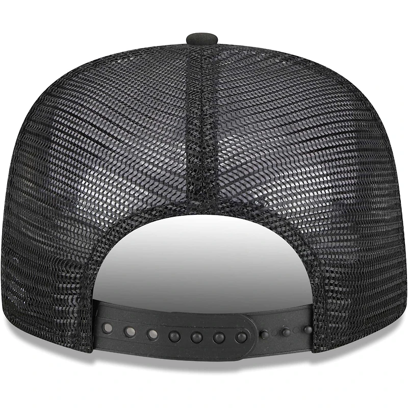 Men's New Era White/Black Chicago White Sox Vacay 2.0 A-Frame Trucker 9FIFTY Snapback Hat