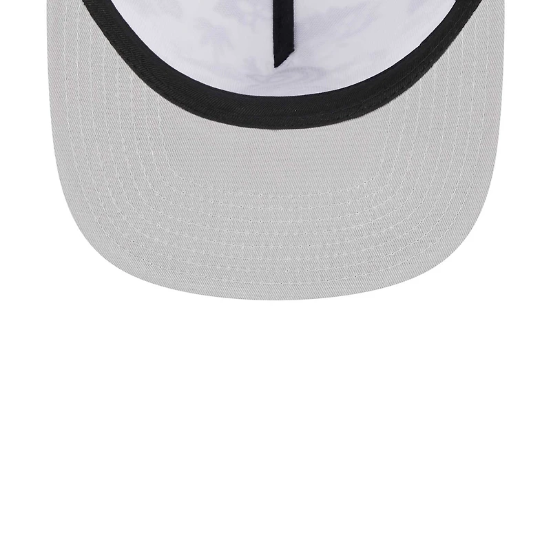 Casquette New Era Chicago White Sox Vacay 2.0 A-Frame Trucker 9FIFTY Snapback pour homme, blanc/noir