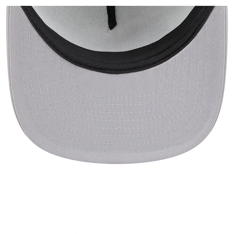 Men's New Era White/Gray Chicago White Sox Retro Script Trucker 9FIFTY Snapback Hat