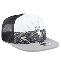 Men's New Era White/Gray Chicago White Sox Team Foam Front A-Frame Trucker 9FIFTY Snapback Hat