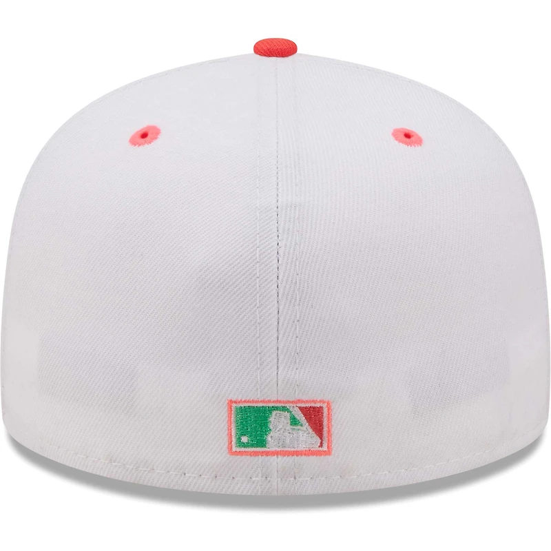 Men's New Era White/Green Chicago White Sox Inaugural Season at Comiskey Park Watermelon Lolli 59FIFTY Fitted Hat