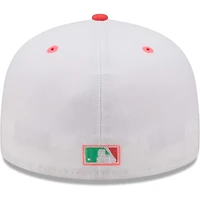 Men's New Era White/Green Chicago White Sox Inaugural Season at Comiskey Park Watermelon Lolli 59FIFTY Fitted Hat