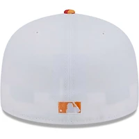 Men's New Era White/Orange Chicago White Sox Flamingo 59FIFTY Fitted Hat