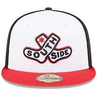 Men's New Era White/Red Chicago White Sox 2025 City Connect Batting Practice 59FIFTY Fitted Hat