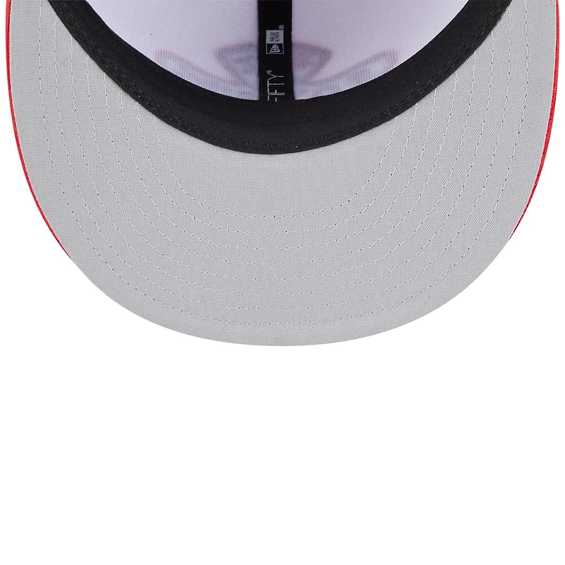 Men's New Era White/Red Chicago White Sox 2025 City Connect Batting Practice 59FIFTY Fitted Hat