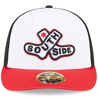 Men's New Era White/Red Chicago White Sox 2025 City Connect Batting Practice Low Profile 59FIFTY Fitted Hat